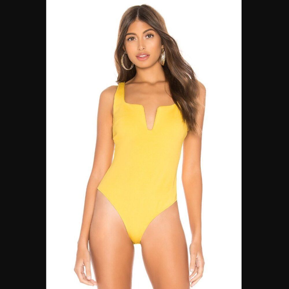 NWT Revolve x Superdown Cici Square Neck Bodysuit | Size XS **Missing body tag**